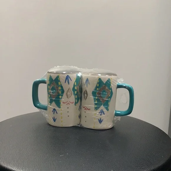 3/$15 NWT salt & pepper shaker set southwest boho print - Picture 15 of 16